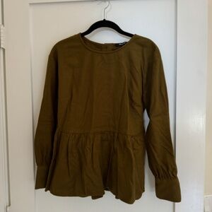 Madewell Size Small Peplum Top